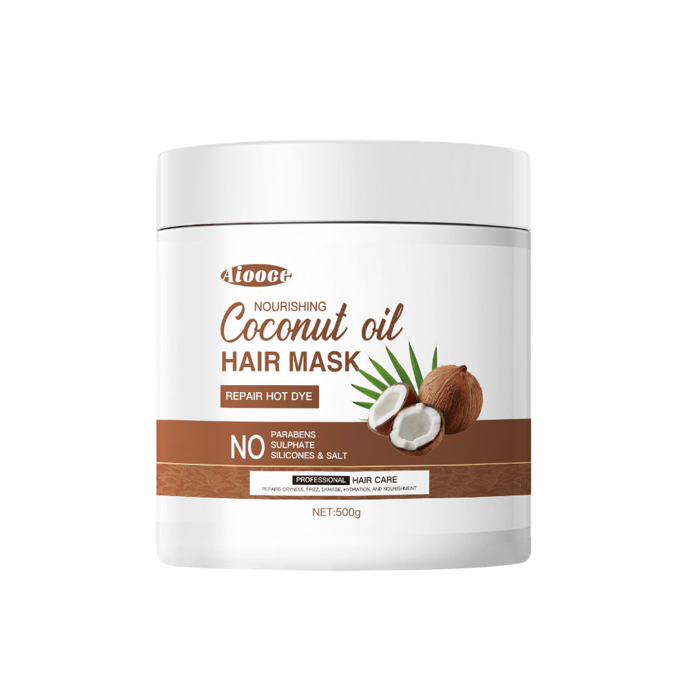 masque capillaire à l'huile de coco
