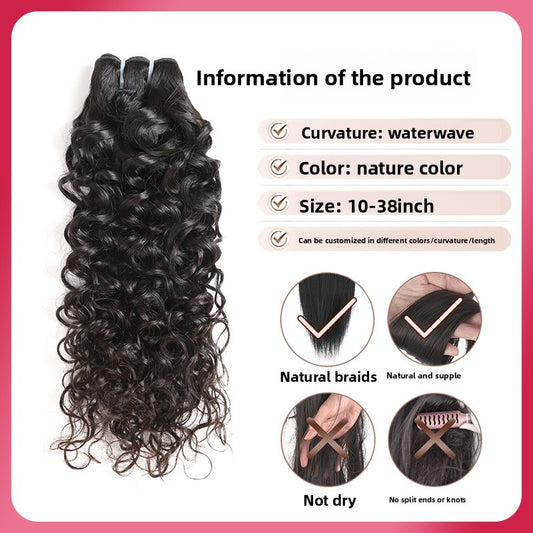 Perruques en cheveux humains naturels de différentes longueurs