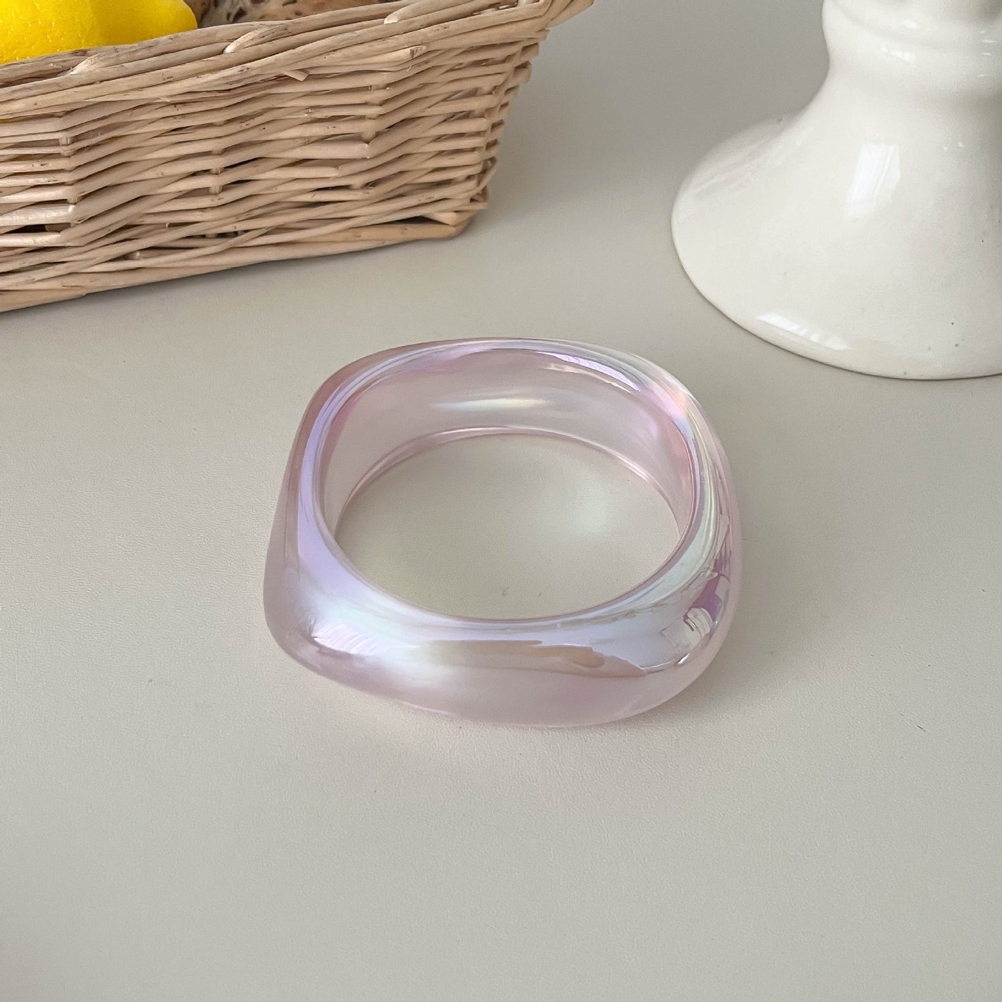 Bracelets en acrylique transparent