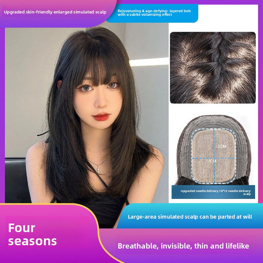 Perruque en cheveux humains