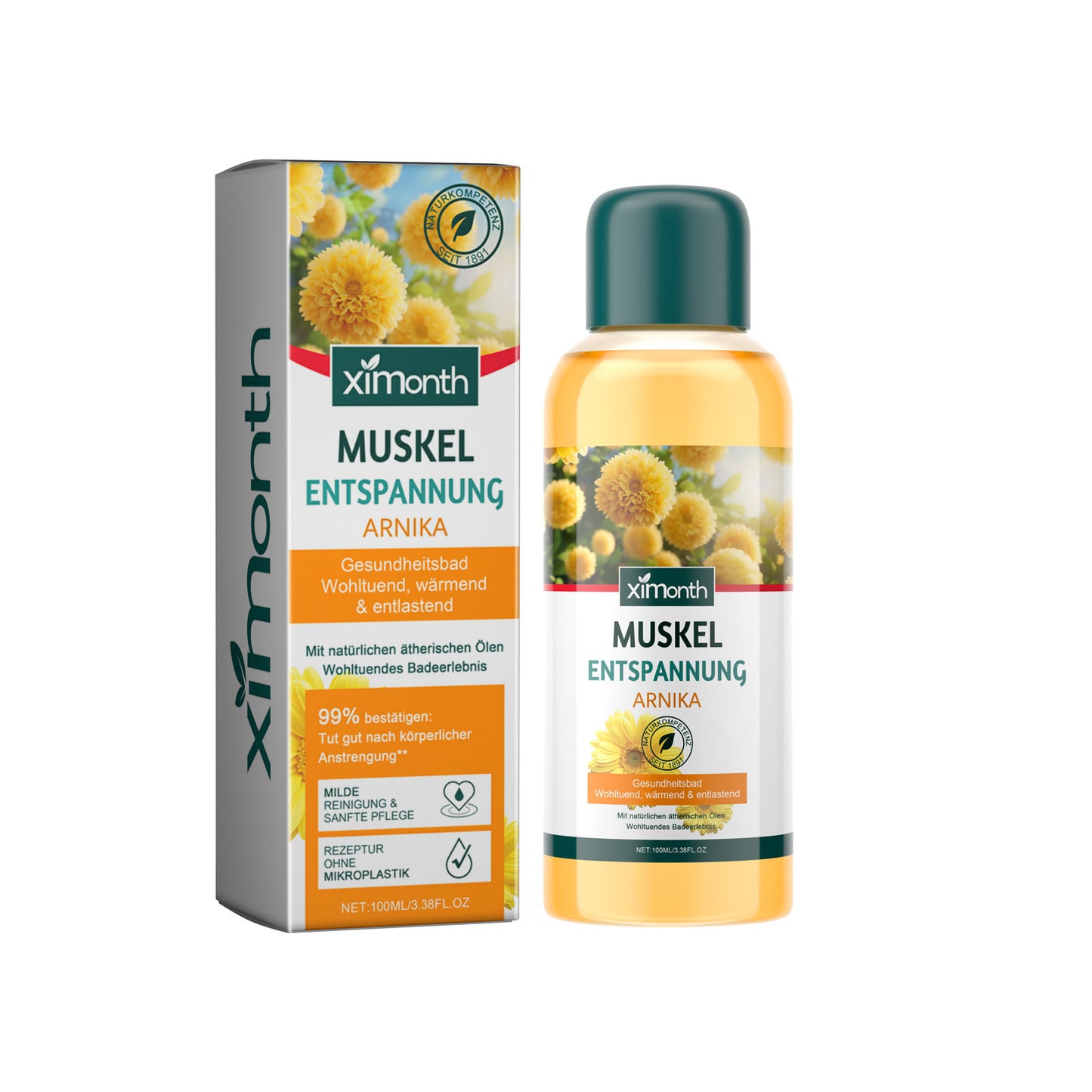 Huile de bain hydratante exfoliante douce