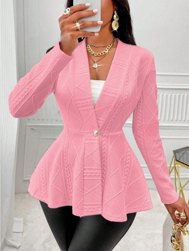 Manteau jacquard pour femmes