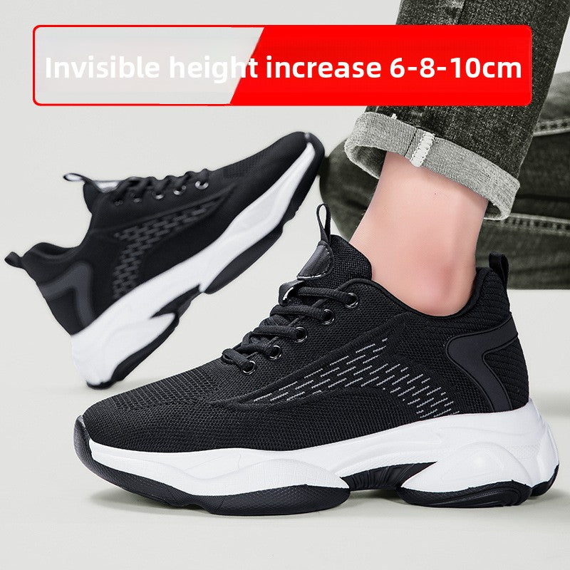 Chaussures décontractées respirantes pour hommes avec augmentation de taille