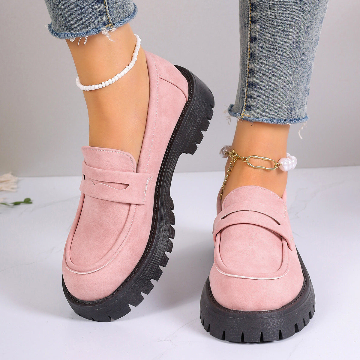 Mocassins à enfiler à tige basse