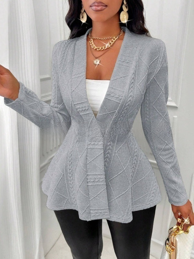Manteau jacquard pour femmes