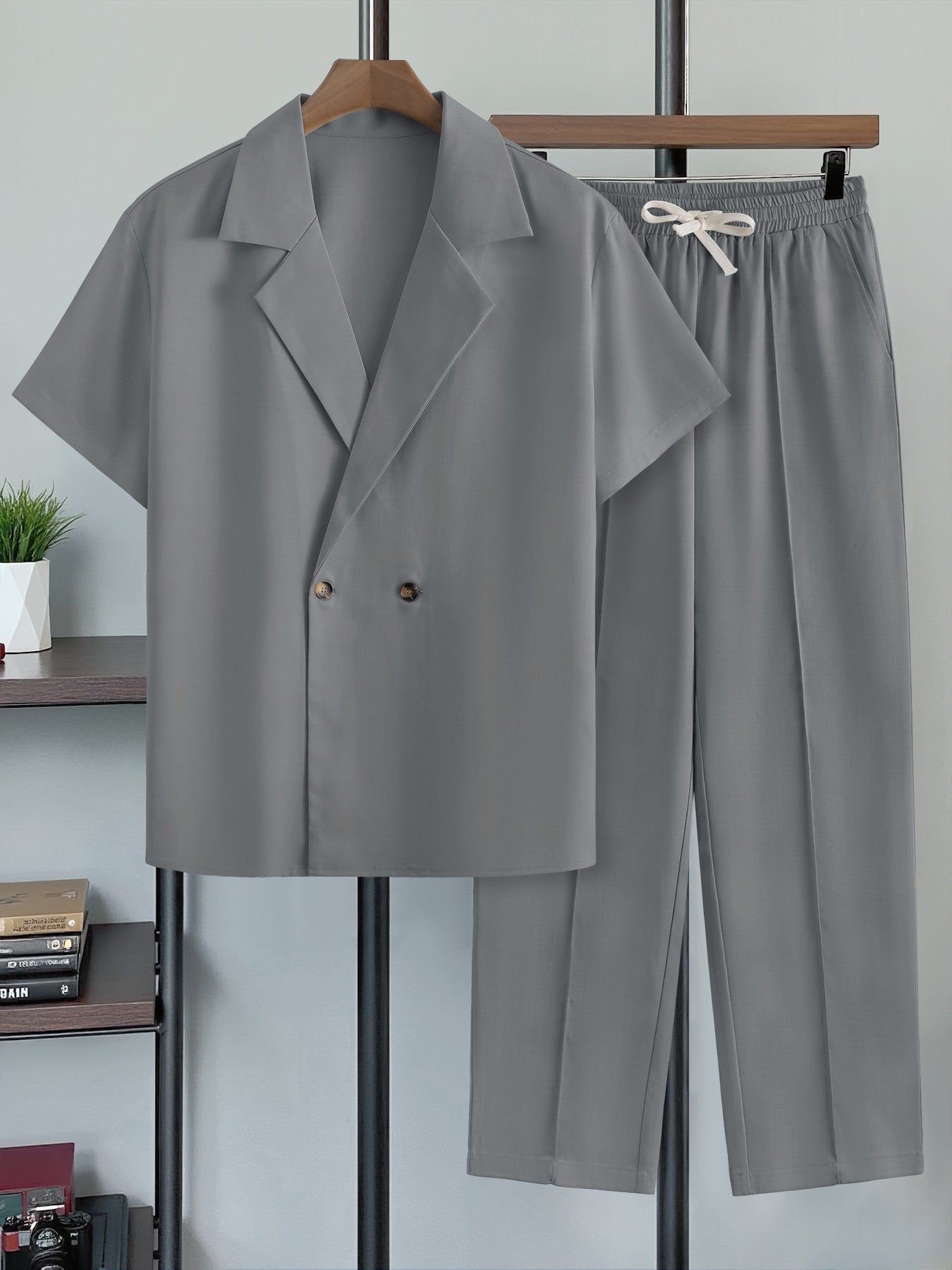 Ensemble décontracté deux-pièces avec blazer et pantalon