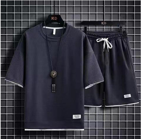 Faux deux shorts à manches courtes