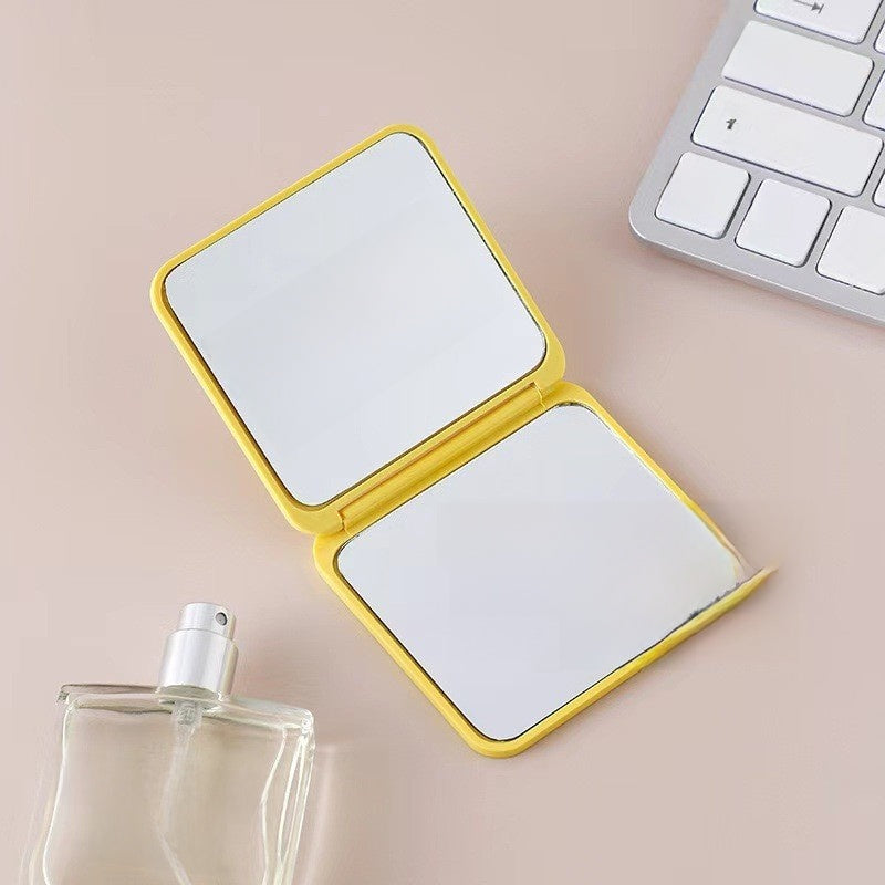 Miroir de maquillage portable à LED avec loupe