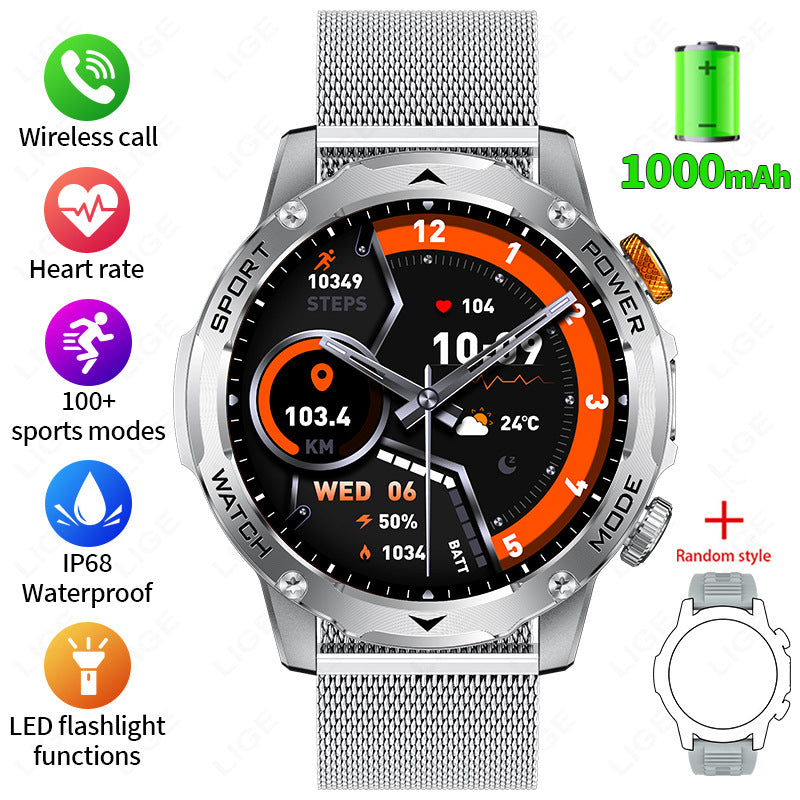Montre intelligente Bluetooth avec suivi de santé