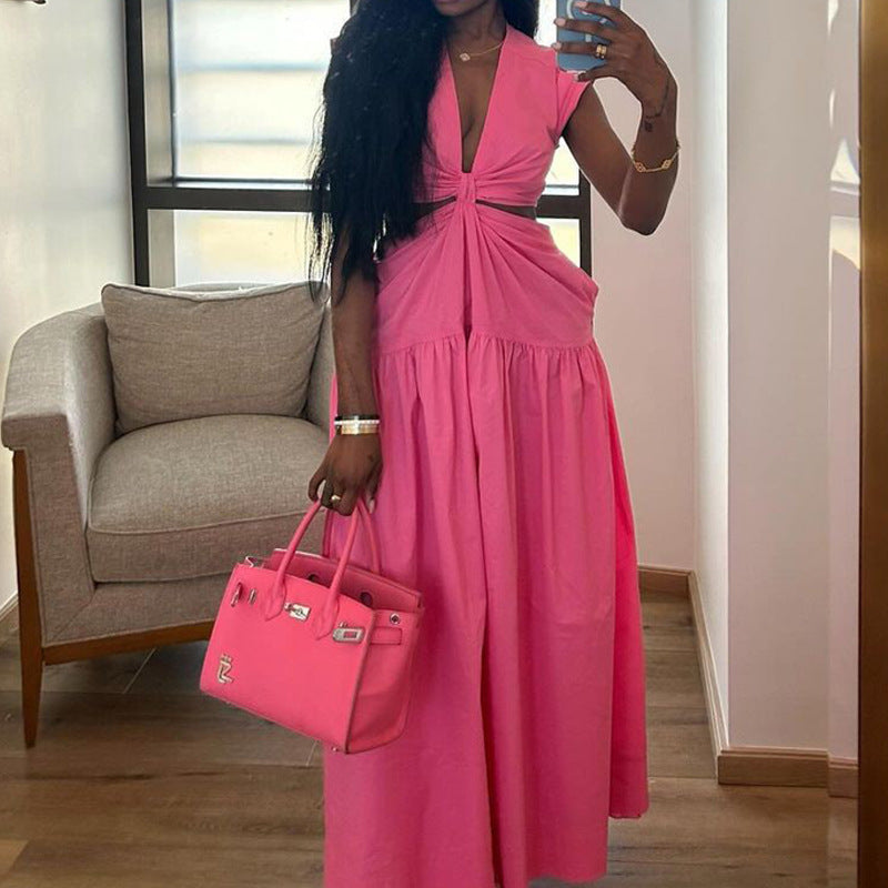 Habit :Robe d'été sans manches pour femmes
