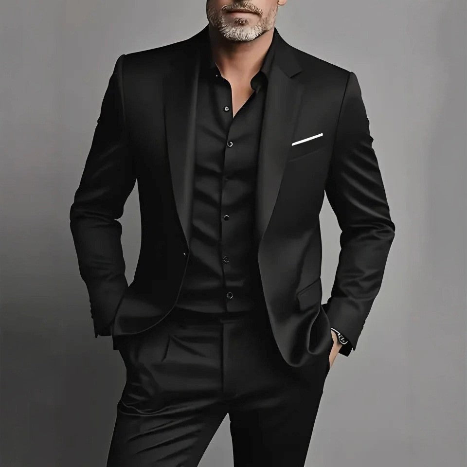Ensemble costume slim pour homme en deux pièces