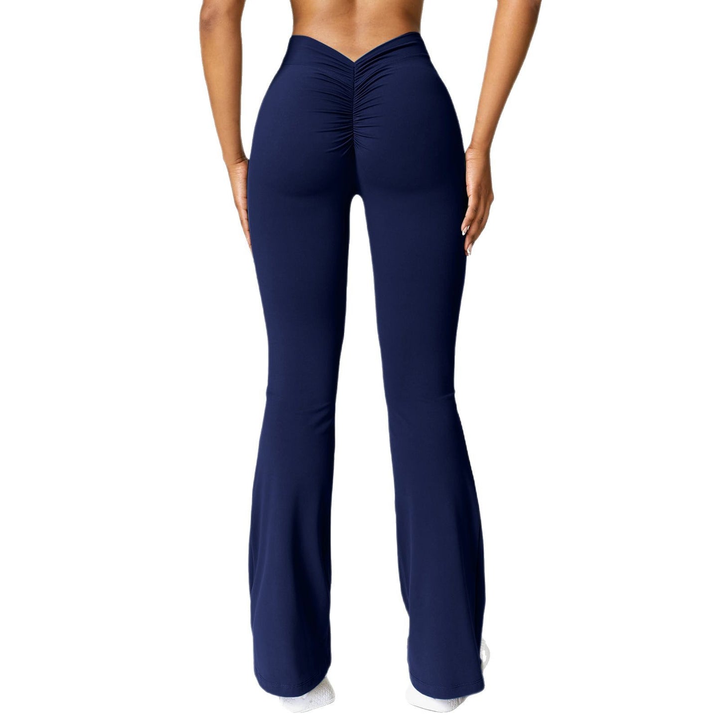 Pantalon de yoga évasé taille haute pour femmes