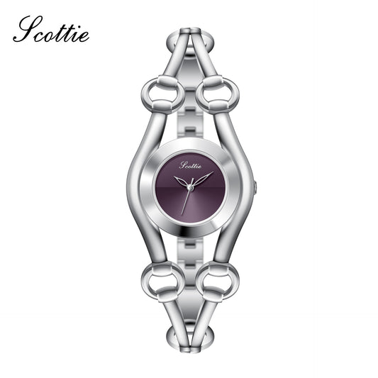 Montre femme quartz au design creux