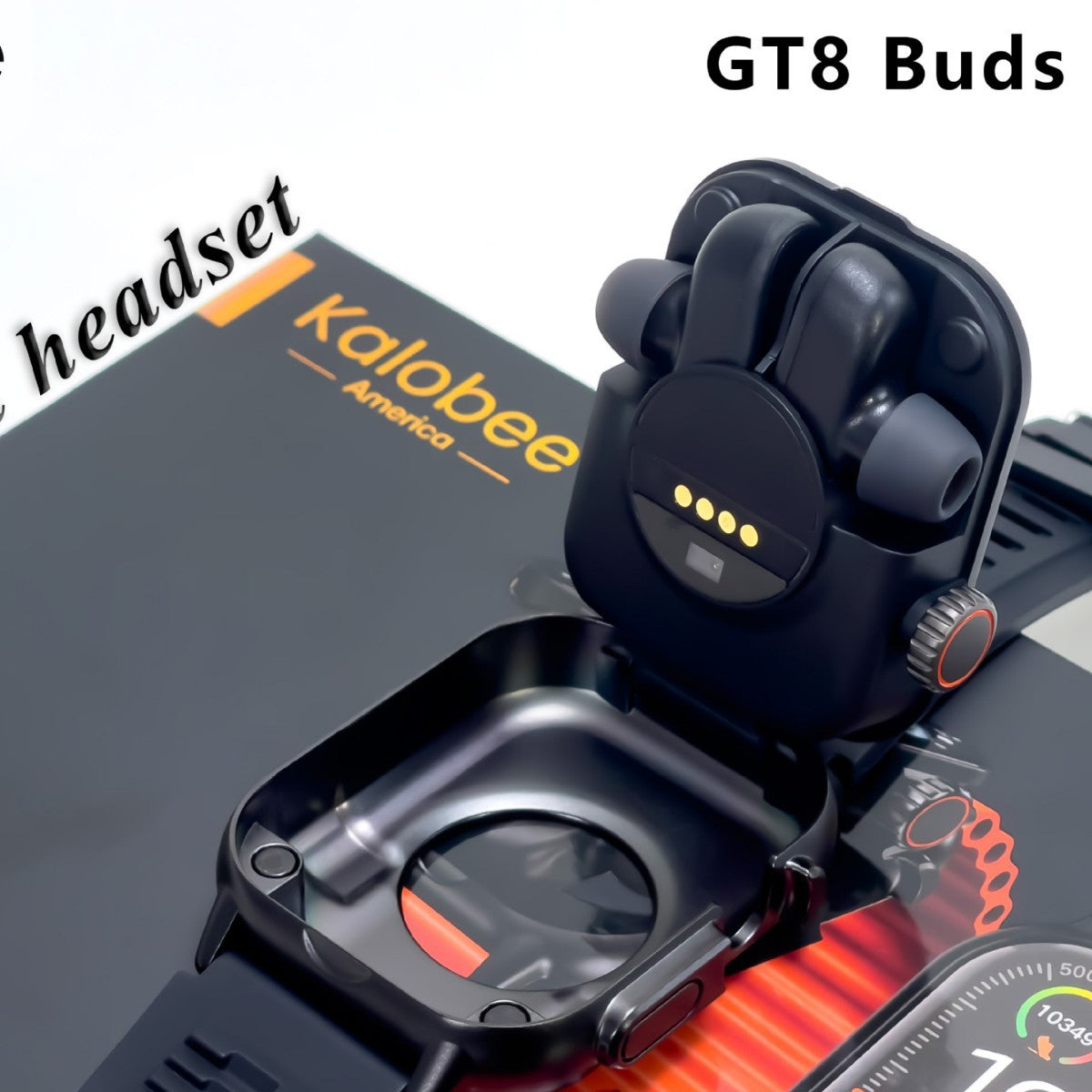 Montre intelligente GT8BUDS avec casque Bluetooth