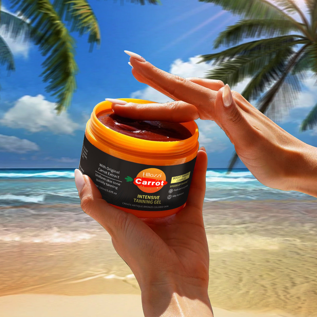 Gel autobronzant à la carotte