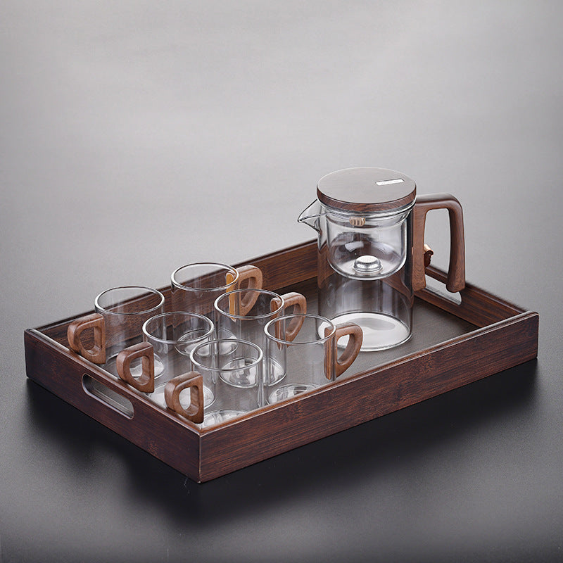 Théière en verre à séparation magnétique