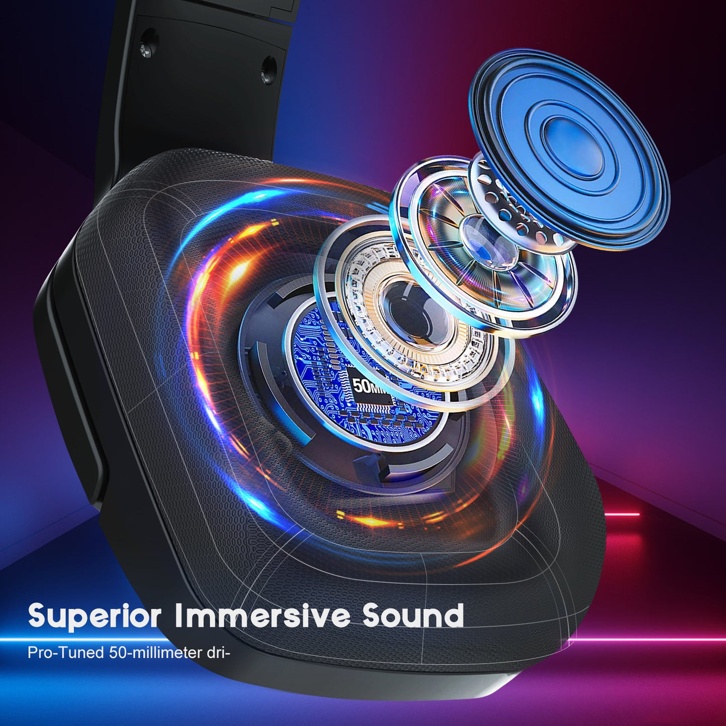 Casque de jeu filaire RGB