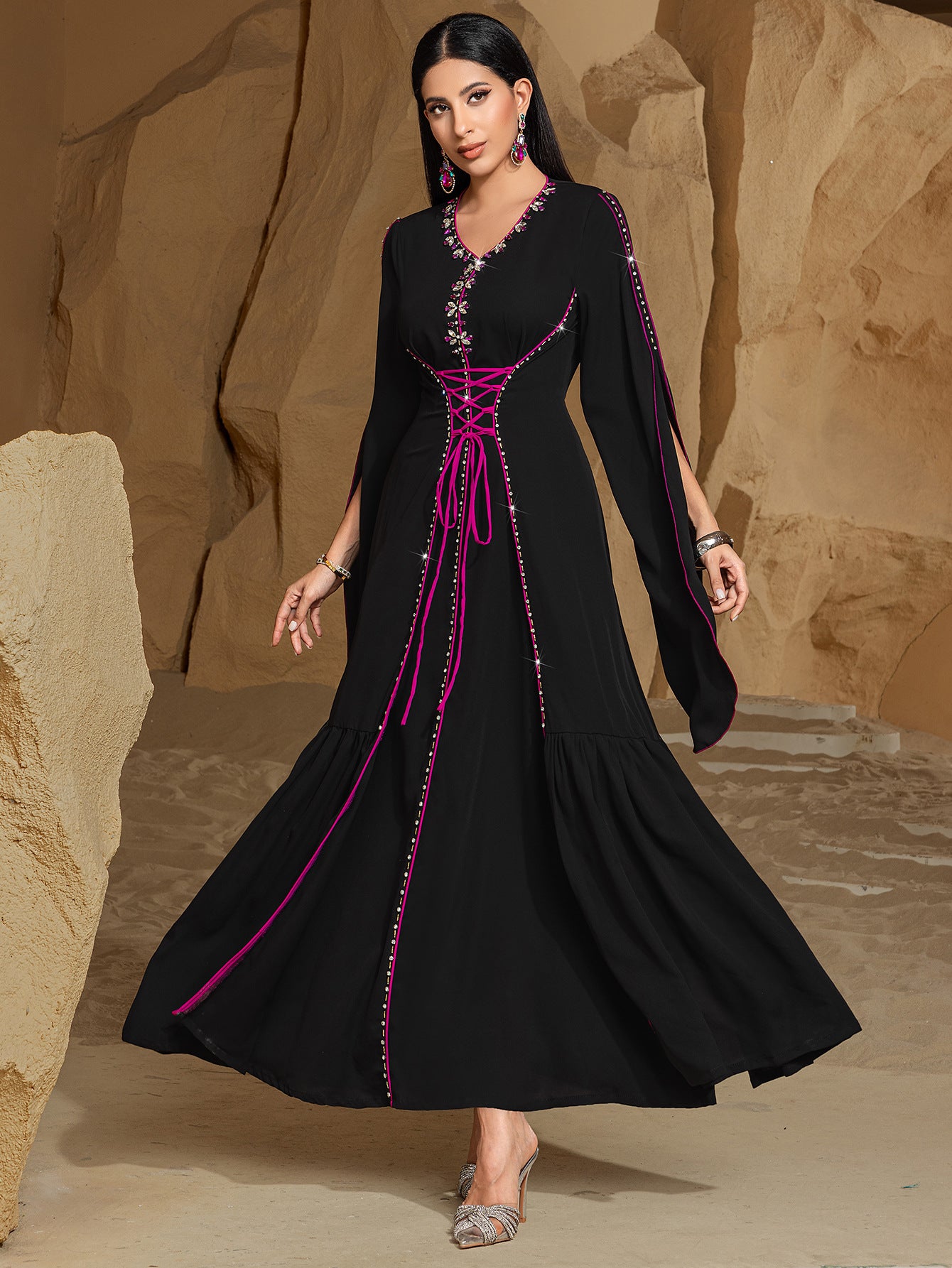 Robe de soirée pour femmes Stitch Diamond