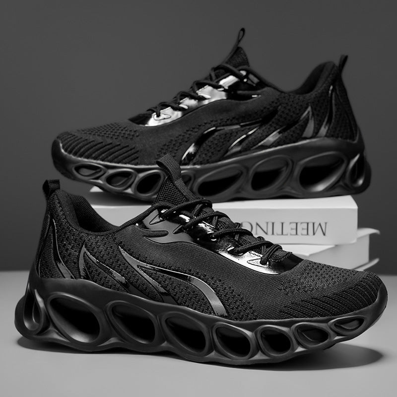 Chaussures de sport décontractées respirantes avec design flammes