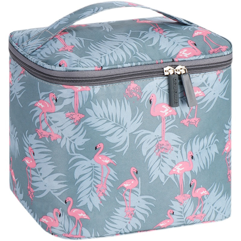 Nouvellement amélioré sac cosmétique extra-large portable 2021 nouveau produit de soins de la peau sac de cosmétiques voyage sac en tissu imperméable renforcé pour femmes