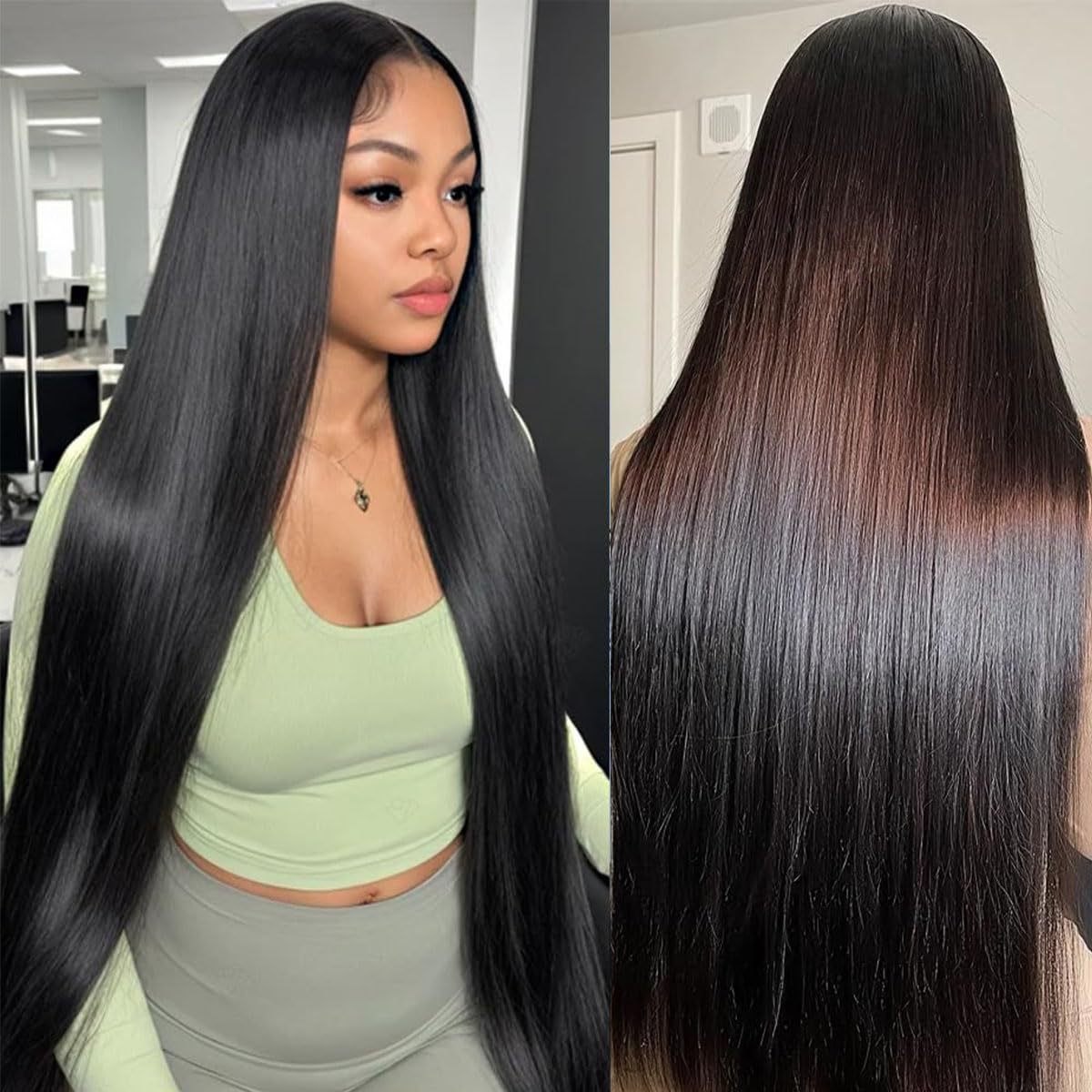 Perruque vietnamienne en cheveux humains