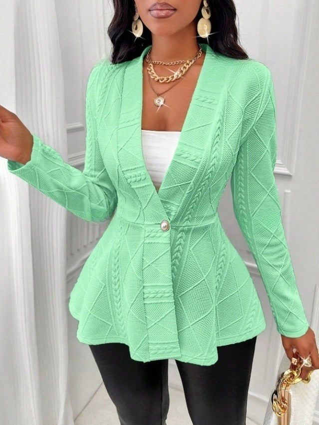 Manteau jacquard pour femmes