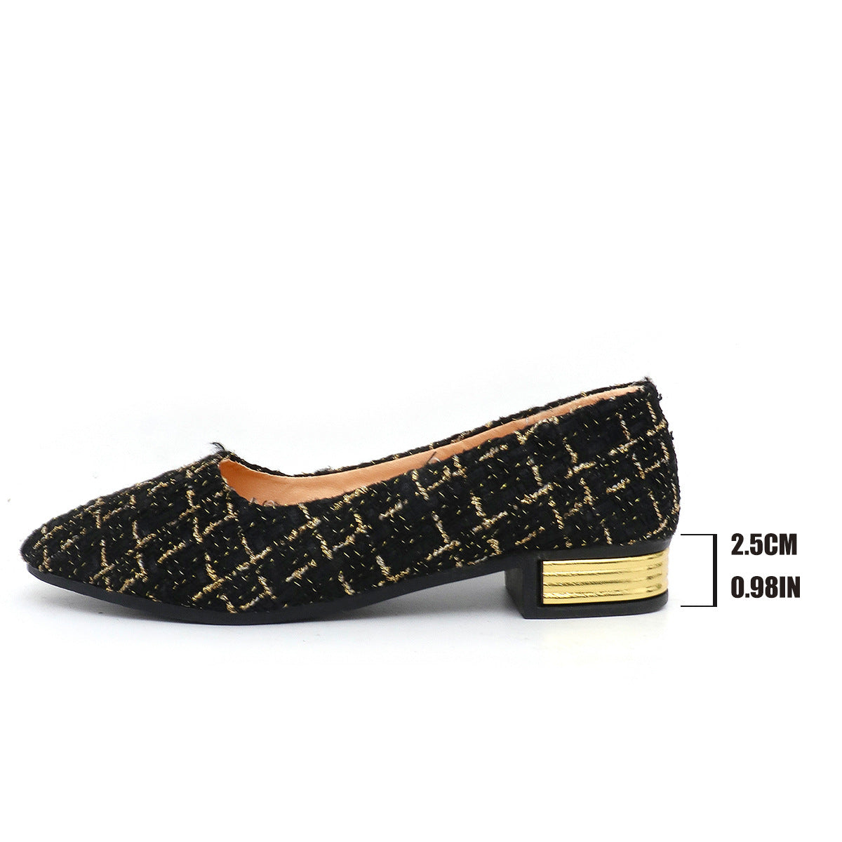 Chaussures tendance pour femmes à bout pointu et talon épais