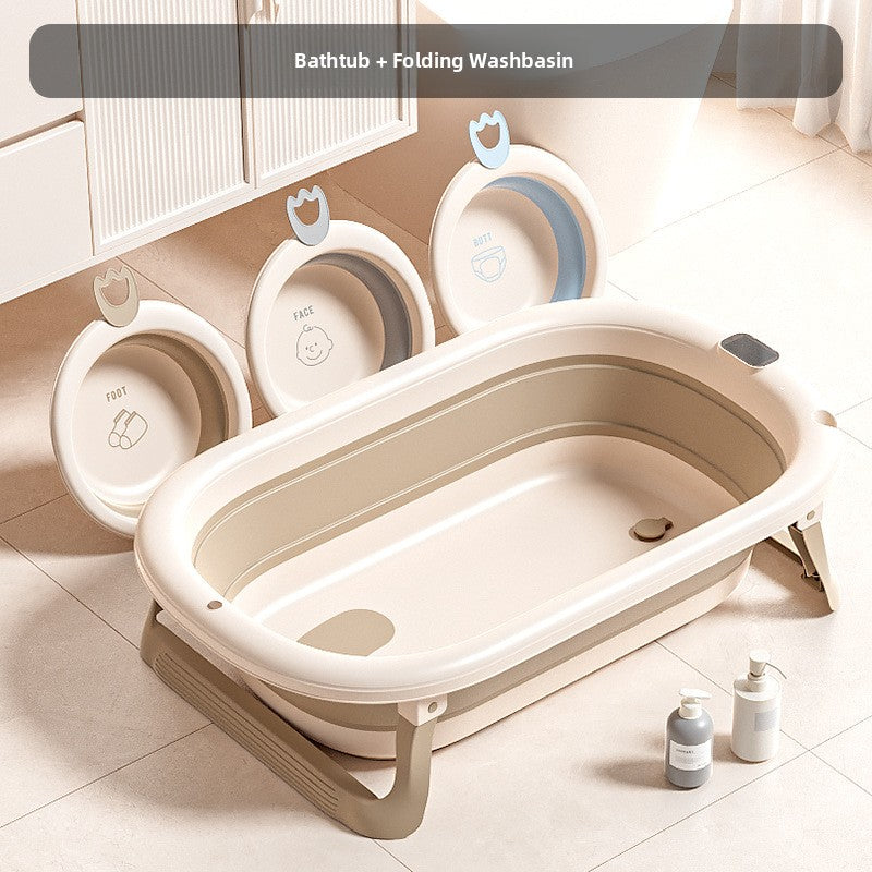 Baignoire pliable pour bébé avec accessoires