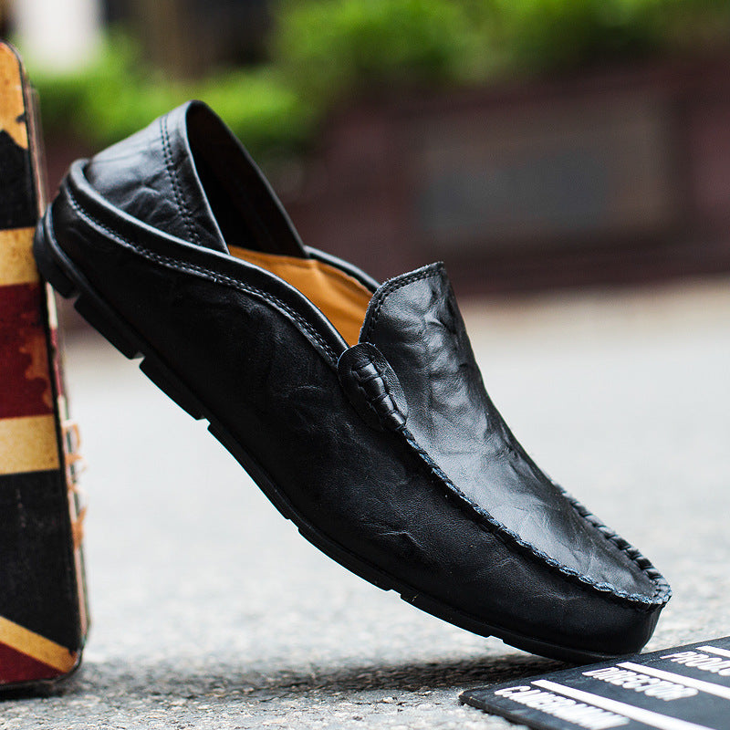 Chaussures de conduite en cuir pour hommes