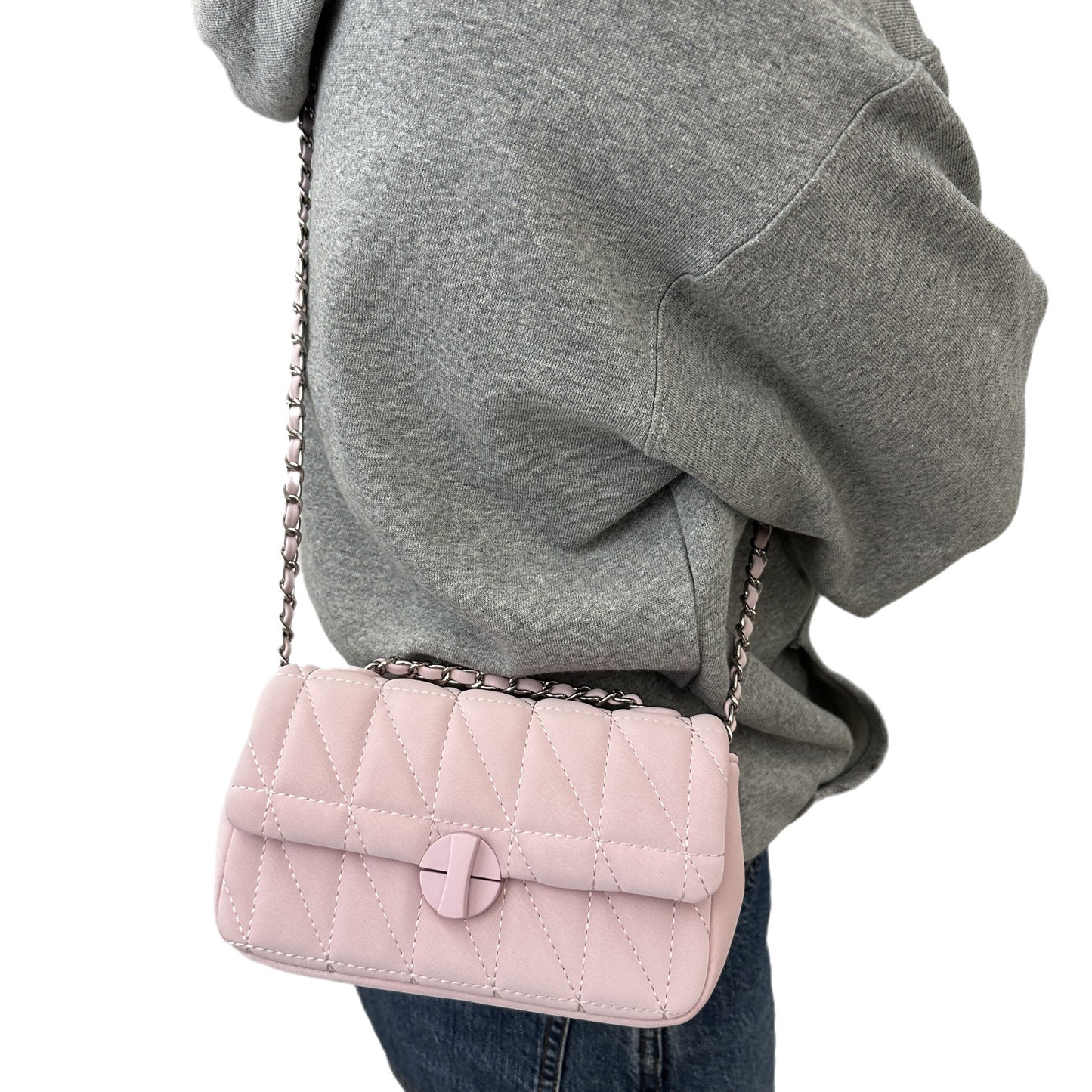 Sac bandoulière matelassé à chaîne
