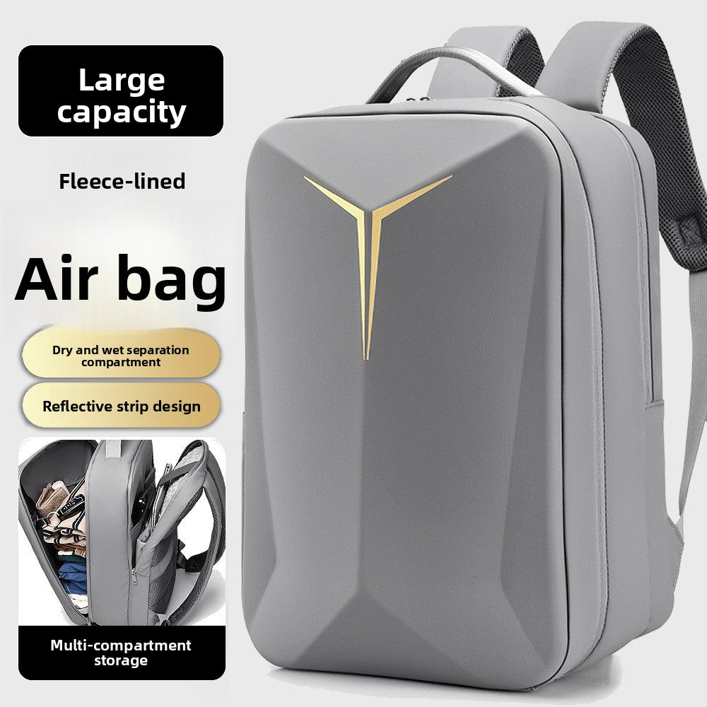 Sac à dos d’ordinateur portable à coque rigide avec bandes réfléchissantes