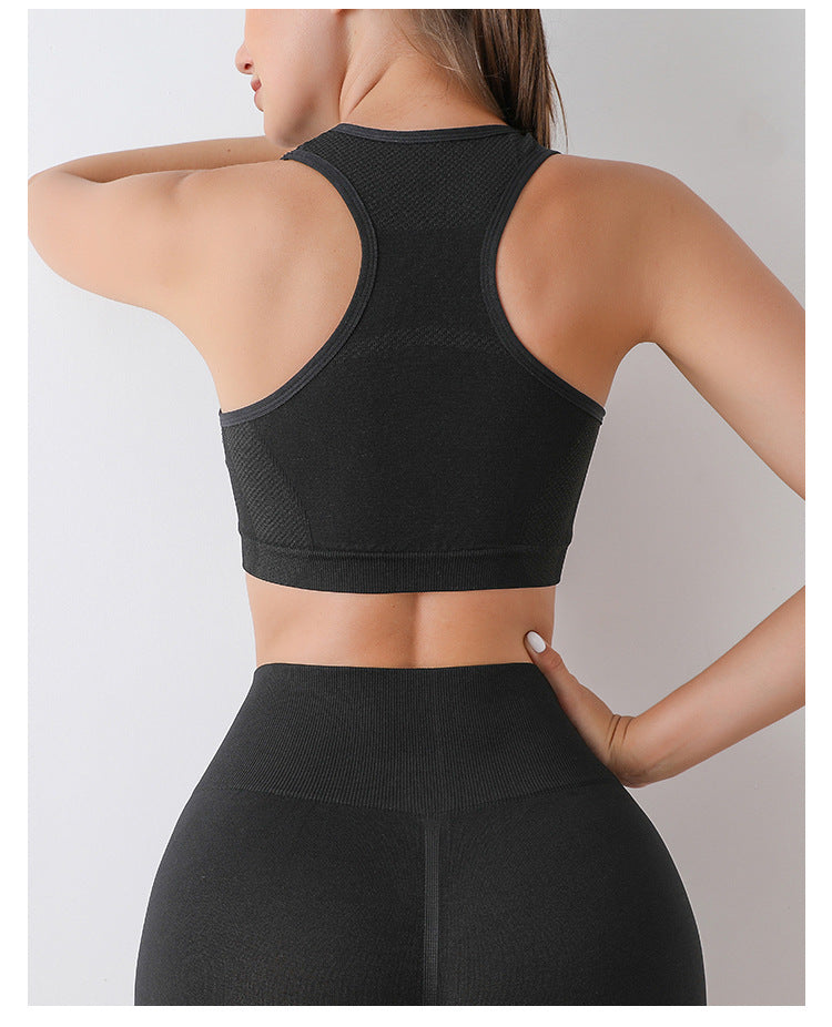 Gilet de yoga de sport hautement élastique et respirant
