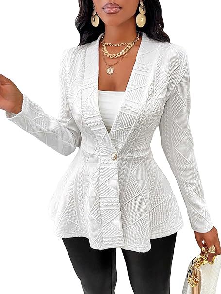 Manteau jacquard pour femmes