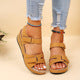 Chaussures :Sandales à scratch style romain pour femmes