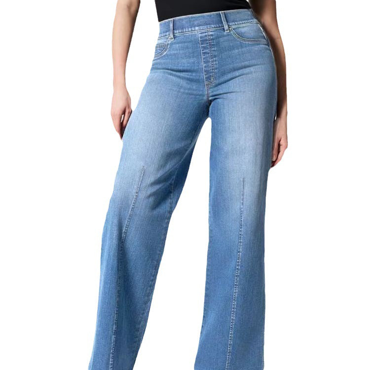 Pantalon droit vintage taille haute