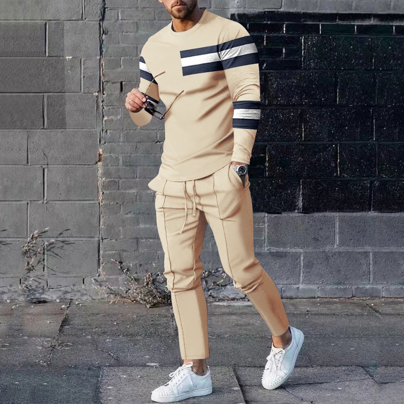 Ensemble pull et pantalon de survêtement décontracté pour homme, imprimé 3D
