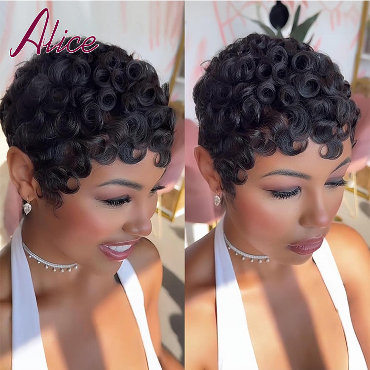 Perruque en cheveux humains