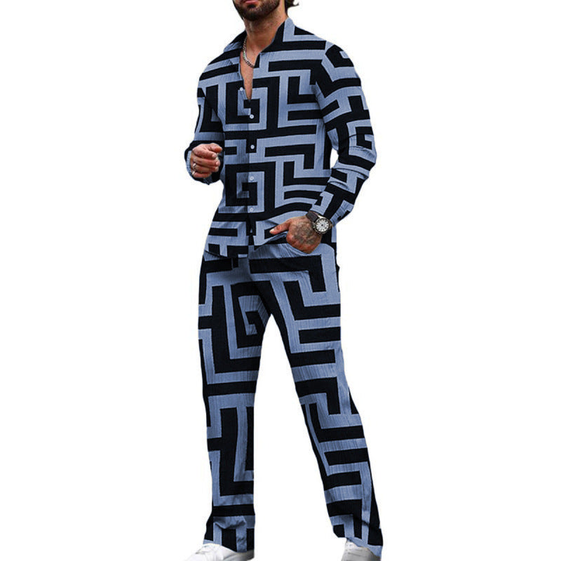 Chemise à manches longues costume décontracté