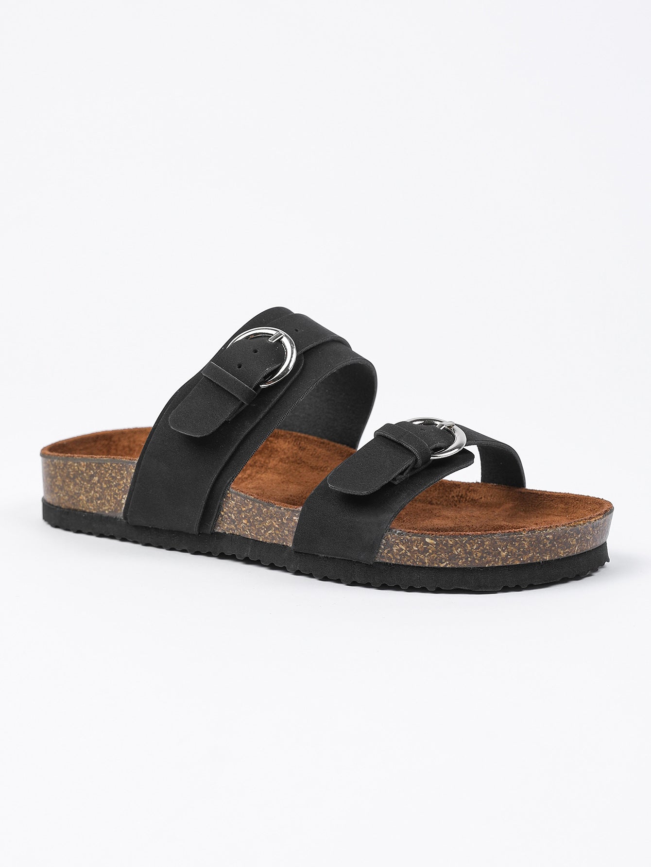 Sandales tissées à boucle réglable avec semelles en daim