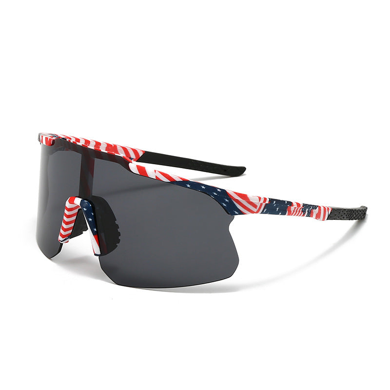Lunettes de soleil protectrices UV400 à demi-monture pour les sports de plein air