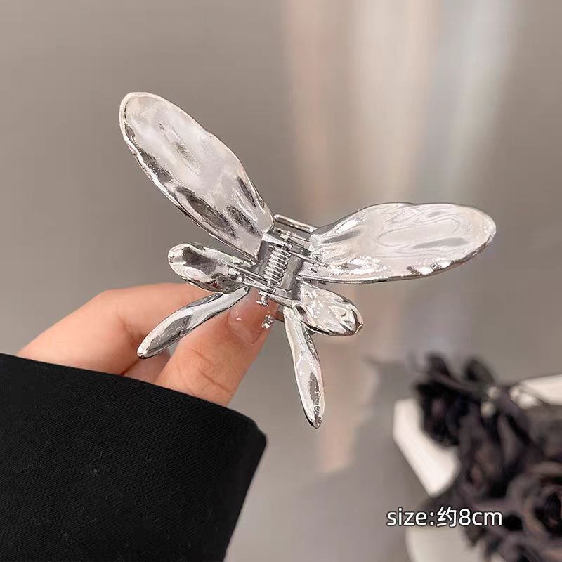 Pince à cheveux papillon en métal