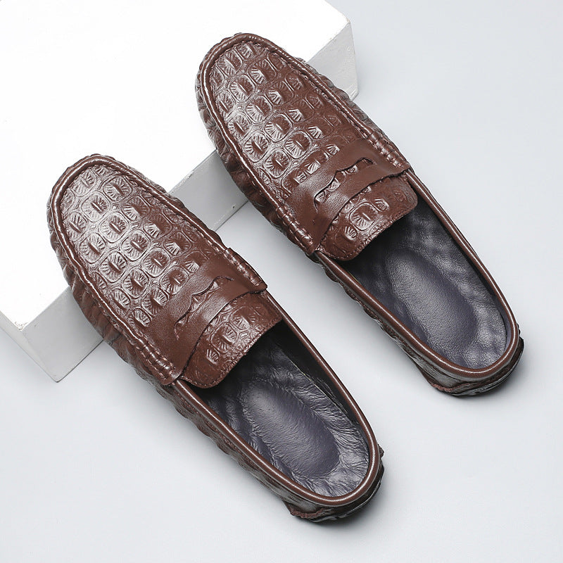 Mocassins en cuir véritable