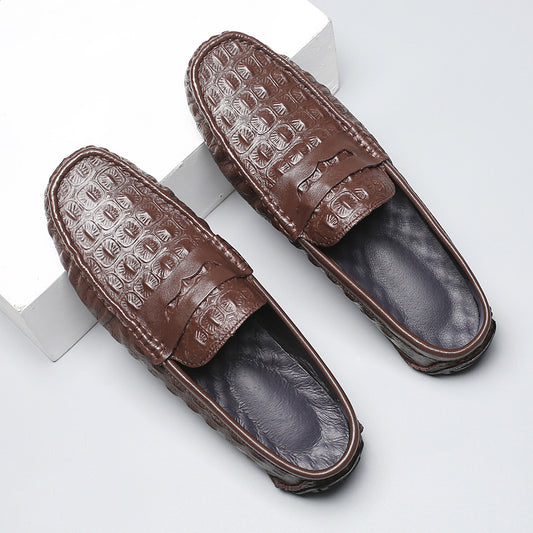 Chaussures :Mocassins en cuir véritable