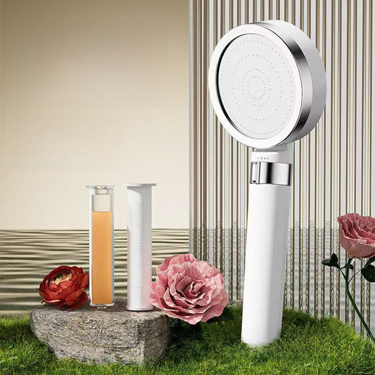 Pomme de douche filtrante parfumée pour soins de la peau et usage beauté