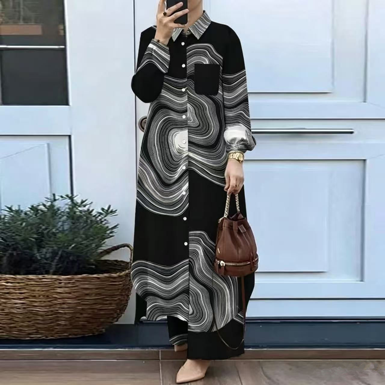 Ensemble chemise et pantalon pour femmes
