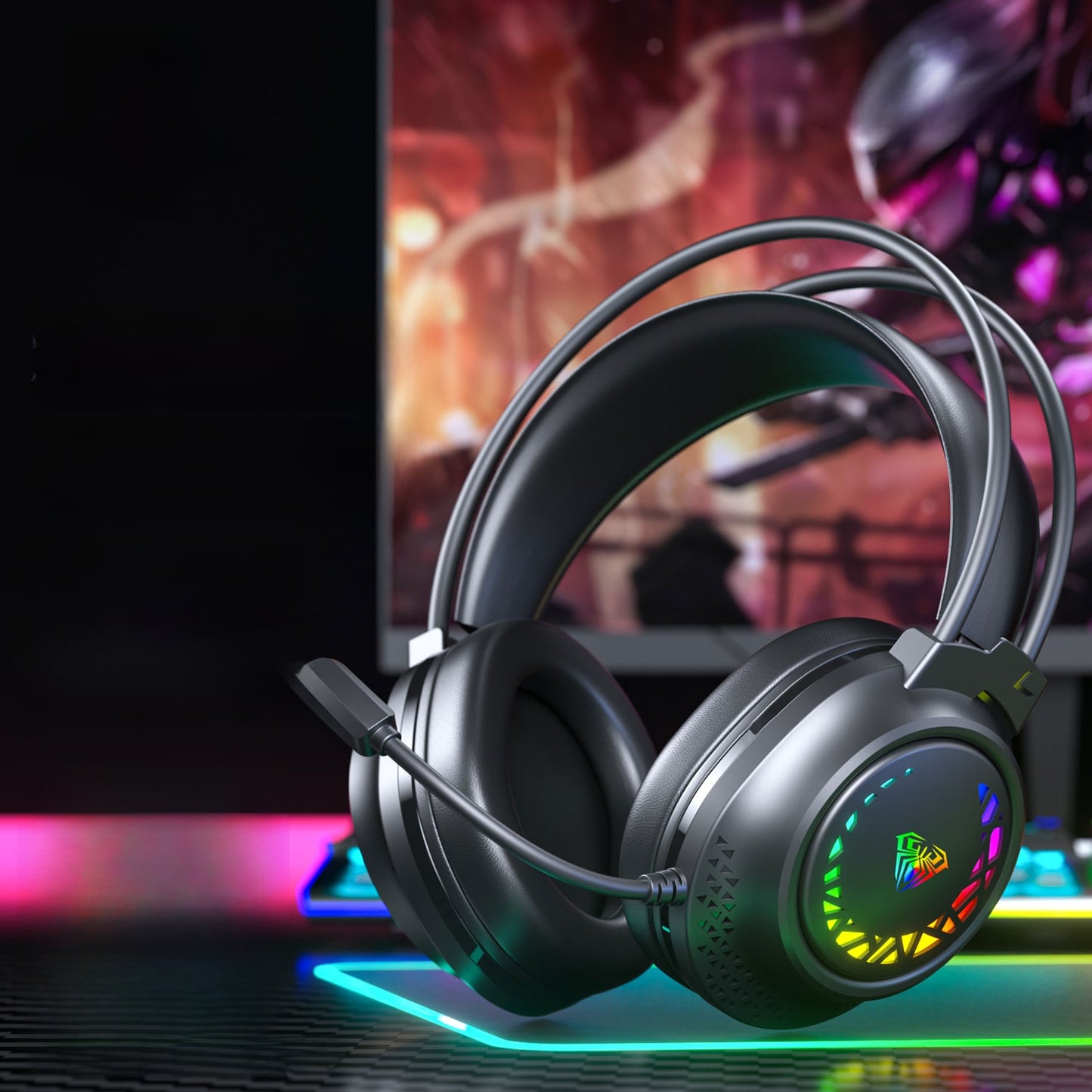 Casque de jeu filaire avec réduction de bruit