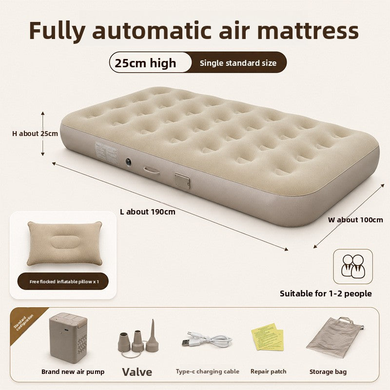 Matelas gonflable automatique avec pompe à air intégrée