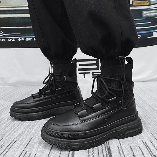 Bottes en cuir pour hommes