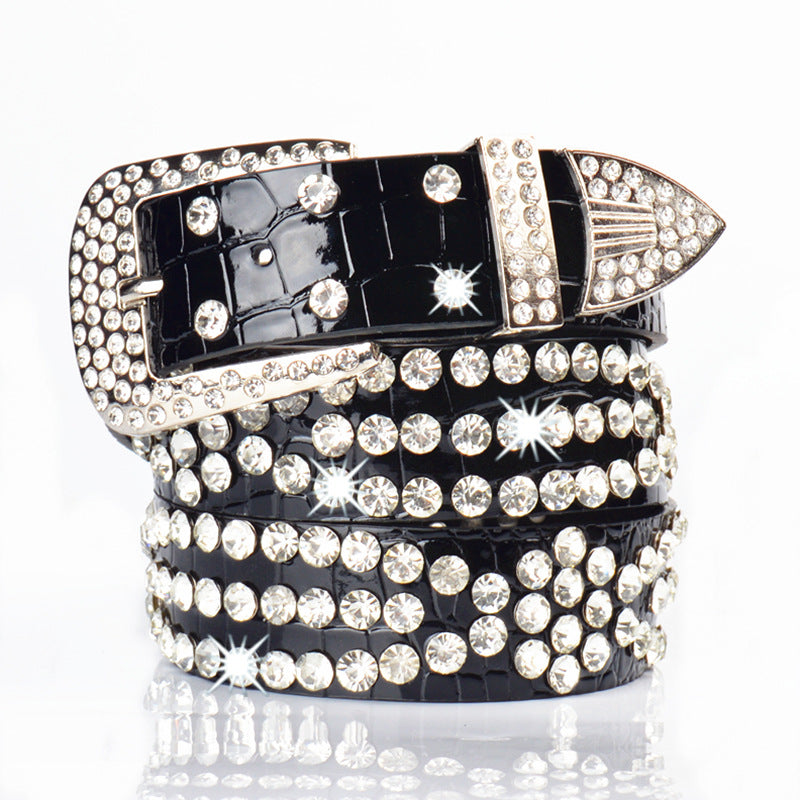 Ceinture décorative en strass pour femme