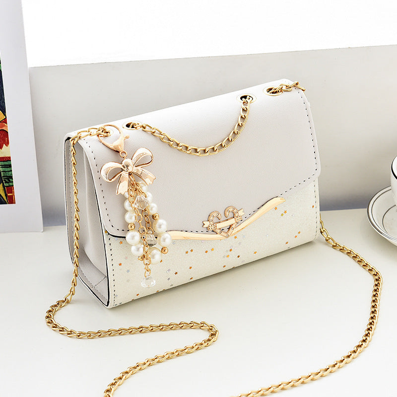 Sac bandoulière à chaîne à paillettes